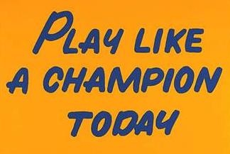 Blog Play Like a Champion Today Text